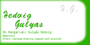 hedvig gulyas business card